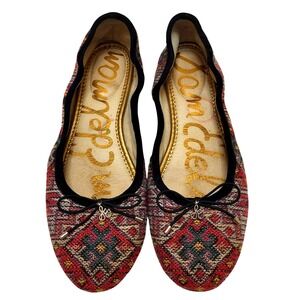 Sam Edelman Women's Ballet Flats Shoes Geometric Print Slip On Size 10